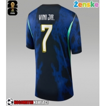 Ženske Nogometnih dresov Brazilija Vinicius Junior #7 Gostujoči SP 2026 Kratki rokavi